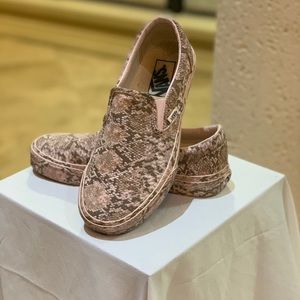 Pink snake skin Vans
